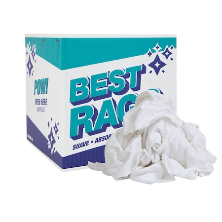Monarch W43 T-Shirt Cleaning Rags White, New - 5lb Box N2-W43-5